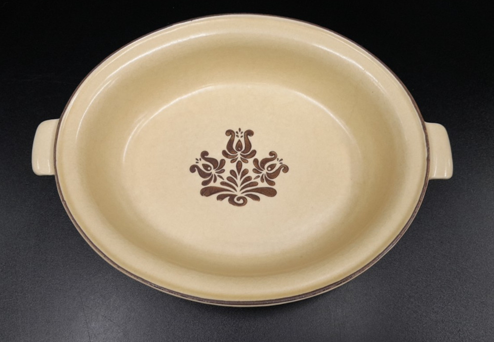 Vintage Pfaltzgraff Village 6-11 Oval Casserole Bowl w/ Handles